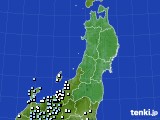 東北地方のアメダス実況(降水量)(2018年01月08日)