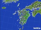 九州地方のアメダス実況(降水量)(2018年01月08日)