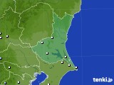 茨城県のアメダス実況(降水量)(2018年01月08日)