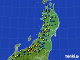 東北地方のアメダス実況(積雪深)(2018年01月08日)