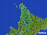 2018年01月08日の道北のアメダス(日照時間)