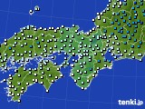 2018年01月08日の近畿地方のアメダス(気温)