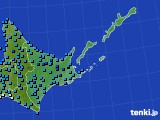 道東のアメダス実況(気温)(2018年01月08日)