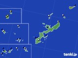沖縄県のアメダス実況(風向・風速)(2018年01月08日)