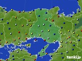 兵庫県のアメダス実況(日照時間)(2018年01月09日)