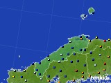 島根県のアメダス実況(日照時間)(2018年01月09日)