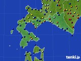 道南のアメダス実況(日照時間)(2018年01月09日)