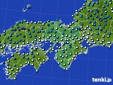 近畿地方のアメダス実況(気温)(2018年01月09日)