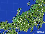 北陸地方のアメダス実況(風向・風速)(2018年01月09日)