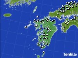 九州地方のアメダス実況(降水量)(2018年01月10日)