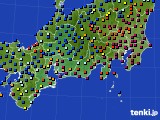 東海地方のアメダス実況(日照時間)(2018年01月10日)