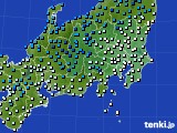 2018年01月10日の関東・甲信地方のアメダス(気温)
