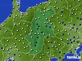 長野県のアメダス実況(風向・風速)(2018年01月10日)