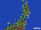 2018年01月11日の東北地方のアメダス(日照時間)