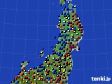 東北地方のアメダス実況(日照時間)(2018年01月12日)