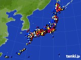 アメダス実況(日照時間)(2018年01月12日)