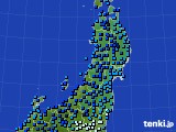 東北地方のアメダス実況(気温)(2018年01月12日)