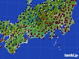 東海地方のアメダス実況(日照時間)(2018年01月13日)