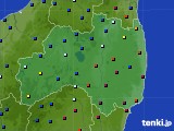 福島県のアメダス実況(日照時間)(2018年01月13日)