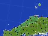 島根県のアメダス実況(日照時間)(2018年01月14日)