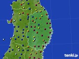 岩手県のアメダス実況(日照時間)(2018年01月14日)