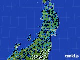 東北地方のアメダス実況(気温)(2018年01月14日)