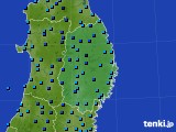 岩手県のアメダス実況(気温)(2018年01月14日)