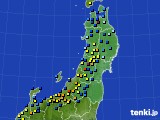 東北地方のアメダス実況(積雪深)(2018年01月15日)