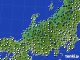 北陸地方のアメダス実況(気温)(2018年01月15日)