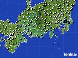 東海地方のアメダス実況(風向・風速)(2018年01月15日)