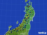 東北地方のアメダス実況(積雪深)(2018年01月16日)