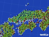 2018年01月16日の中国地方のアメダス(日照時間)