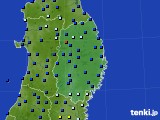 岩手県のアメダス実況(日照時間)(2018年01月16日)