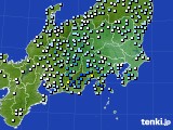 関東・甲信地方のアメダス実況(降水量)(2018年01月17日)