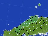 島根県のアメダス実況(降水量)(2018年01月17日)