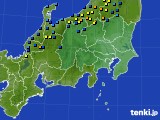 関東・甲信地方のアメダス実況(積雪深)(2018年01月17日)