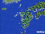 九州地方のアメダス実況(日照時間)(2018年01月17日)