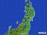 東北地方のアメダス実況(積雪深)(2018年01月18日)