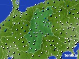 長野県のアメダス実況(気温)(2018年01月18日)