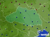 埼玉県のアメダス実況(日照時間)(2018年01月19日)