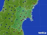 宮城県のアメダス実況(日照時間)(2018年01月20日)