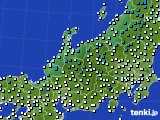 北陸地方のアメダス実況(気温)(2018年01月20日)