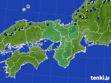 近畿地方のアメダス実況(積雪深)(2018年01月21日)