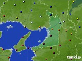 大阪府のアメダス実況(日照時間)(2018年01月21日)