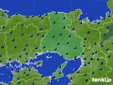 兵庫県のアメダス実況(気温)(2018年01月22日)