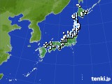 アメダス実況(降水量)(2018年01月23日)