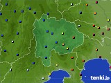 山梨県のアメダス実況(日照時間)(2018年01月23日)