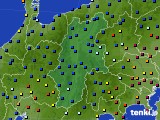 長野県のアメダス実況(日照時間)(2018年01月23日)