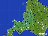道央のアメダス実況(風向・風速)(2018年01月23日)