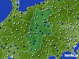 長野県のアメダス実況(風向・風速)(2018年01月23日)